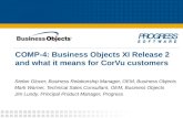 COMP-4: Business Objects XI Release 2 and what it means for CorVu customers