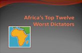 Africa’s Top Twelve  Worst Dictators