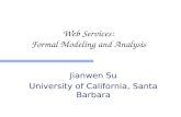Web Services: Formal Modeling and Analysis