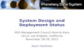 System Design and Deployment Status
