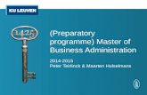 (Preparatory programme )  Master of Business Administration
