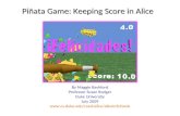 Piñata Game: Keeping Score in Alice