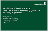 Intelligence Augmentation - for discussion in reading group on Monday 8 June 09
