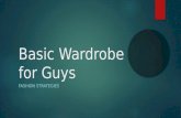 Basic Wardrobe for Guys