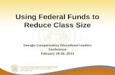 Using Federal Funds to Reduce Class Size
