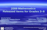 2006 Mathematics  Released Items for Grades 3–8