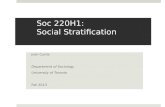 Soc 220H1:  Social Stratification