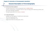 Chapter 26  Introduction to Chromatographic Separations 1General Description of Chromatography