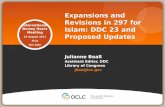 Expansions and Revisions in 297 for Islam: DDC 23 and Proposed Updates 
