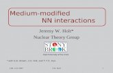 Medium-modified                           NN interactions