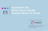 Facebook 101:  What Dance Studio Owners Need To Know