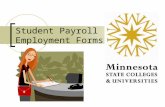 Student Payroll  Employment Forms