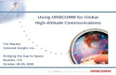 Using ORBCOMM for Global High-Altitude Communications