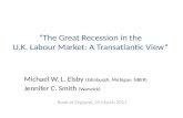 “The  Great Recession in the  U.K.  Labour Market: A Transatlantic View”