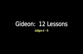 Gideon:  12 Lessons