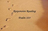 Responsive Reading Psalm 103
