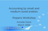 Accounting by  small and medium-sized entities Rep aris Workshop