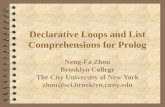 Declarative Loops and List Comprehensions for Prolog