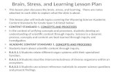 Brain, Stress, and Learning Lesson Plan