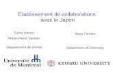 Etablissement de collaborations  avec le Japon