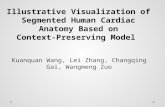 Illustrative Visualization of Segmented Human Cardiac Anatomy Based on Context-Preserving Model