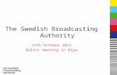 The Swedish Broadcasting Authority