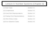 Lecture 4: Number Systems (Chapter 3)