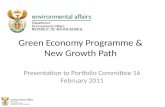 Green Economy Programme & New Growth Path