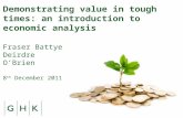 Demonstrating value in tough times: an introduction to economic analysis