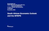South African Economic Outlook and the MTBPS