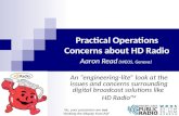 Practical Operations Concerns about HD Radio Aaron Read  (WEOS, Geneva)