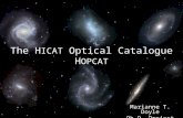 The H ICAT  Optical Catalogue H OPCAT