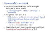 Superscalar - summary