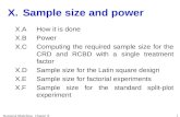 X.Sample size and power