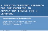 A SERVICE-ORIENTED APPROACH FOR IMPLEMENTING AN ADAPTATION ENGINE FOR E-LEARNING