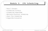 Module 5:  CPU Scheduling