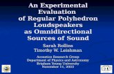 An Experimental Evaluation  of Regular Polyhedron Loudspeakers as Omnidirectional Sources of Sound