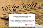 United  States Constitution Day September 17, 1787