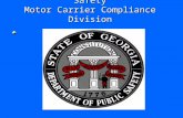 Georgia Department of Public Safety Motor Carrier Compliance Division