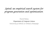 Spiral: an empirical search system  for program generation and optimization