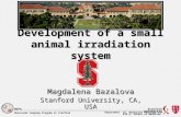 D evelopment of a small animal irradiation system