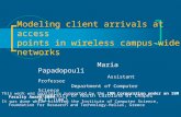 Modeling client arrivals at access  points in wireless campus-wide  networks