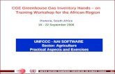 UNFCCC - NAI SOFTWARE  Sector: Agriculture Practical Aspects and Exercises