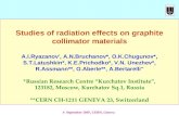 Studies of radiation effects on graphite collimator materials