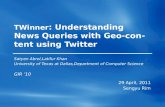 TWinner : Understanding News Queries with Geo-content using Twitter