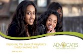Improving The Lives of Maryland’s Dually Involved Girls