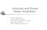 Untuned and Tuned Power Amplifiers
