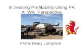 Increasing Profitability Using PA A  WA  Perspective
