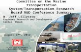 Committee on the Marine Transportation System/Transportation Research Board R&D Conference Summary