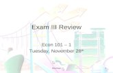Exam III Review